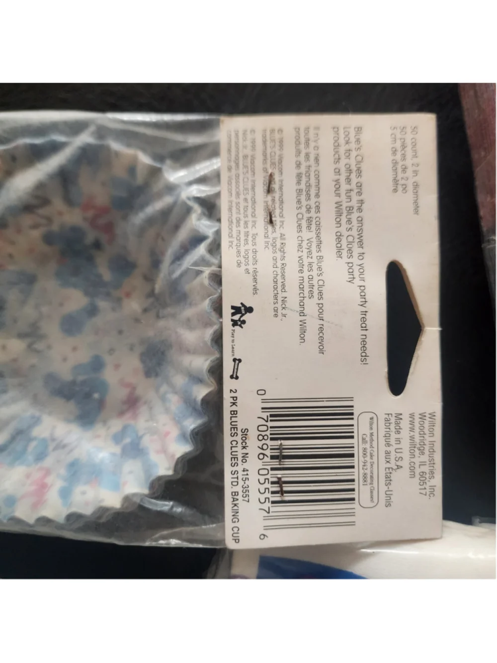 Blue's Clues Party Supplies Hallmark Napkins Wilton Cupcake Liners, Vintage NOS